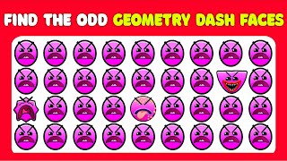 Find the ODD One Out - Geometry Dash Faces & Custom & MSM & HUGGY WUGGY