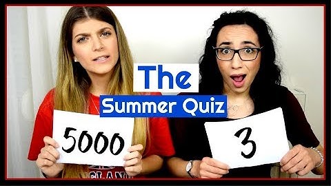 Το Quiz του Καλοκαιριού || fraoules22