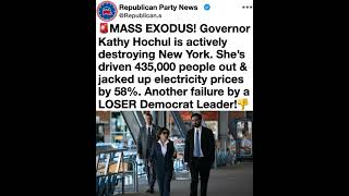 New York Governor Kathy Hochul Faces Sharp Criticism Over Claims She Has Driven 435000 Residents...