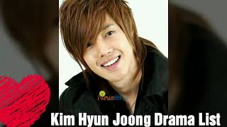 #KHJ drama list #Kim Hyun Joong #drama list