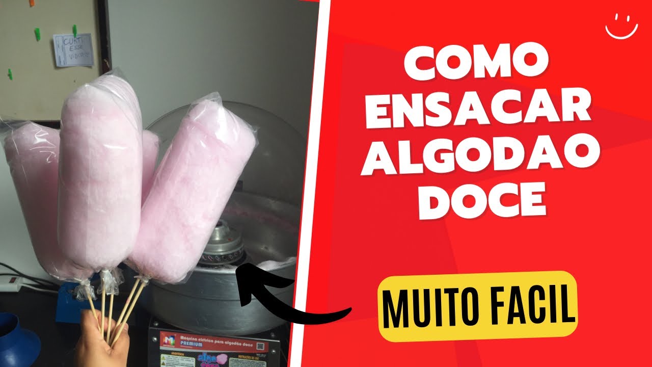 Jeito mais fácil de ensacar algodão doce
