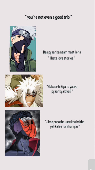 your not even a good trio Naruto #anime #trending #youtubeshorts