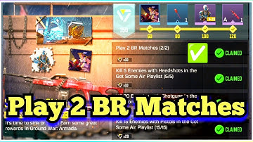 Call Of Duty Mobile Play 2 BR Matches Task Complete