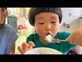 |737| 3 Na hoà tan vào Việt Nam, ngồi ghế mũ bàn nhôm ăn cơm thịt kho | Trần Tiên JP Family