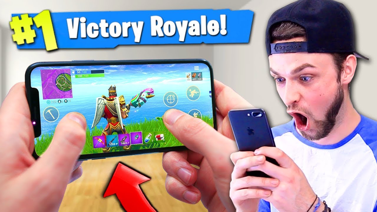 *NEW* MOBILE Fortnite: Battle Royale GAMEPLAY! (Victory ...