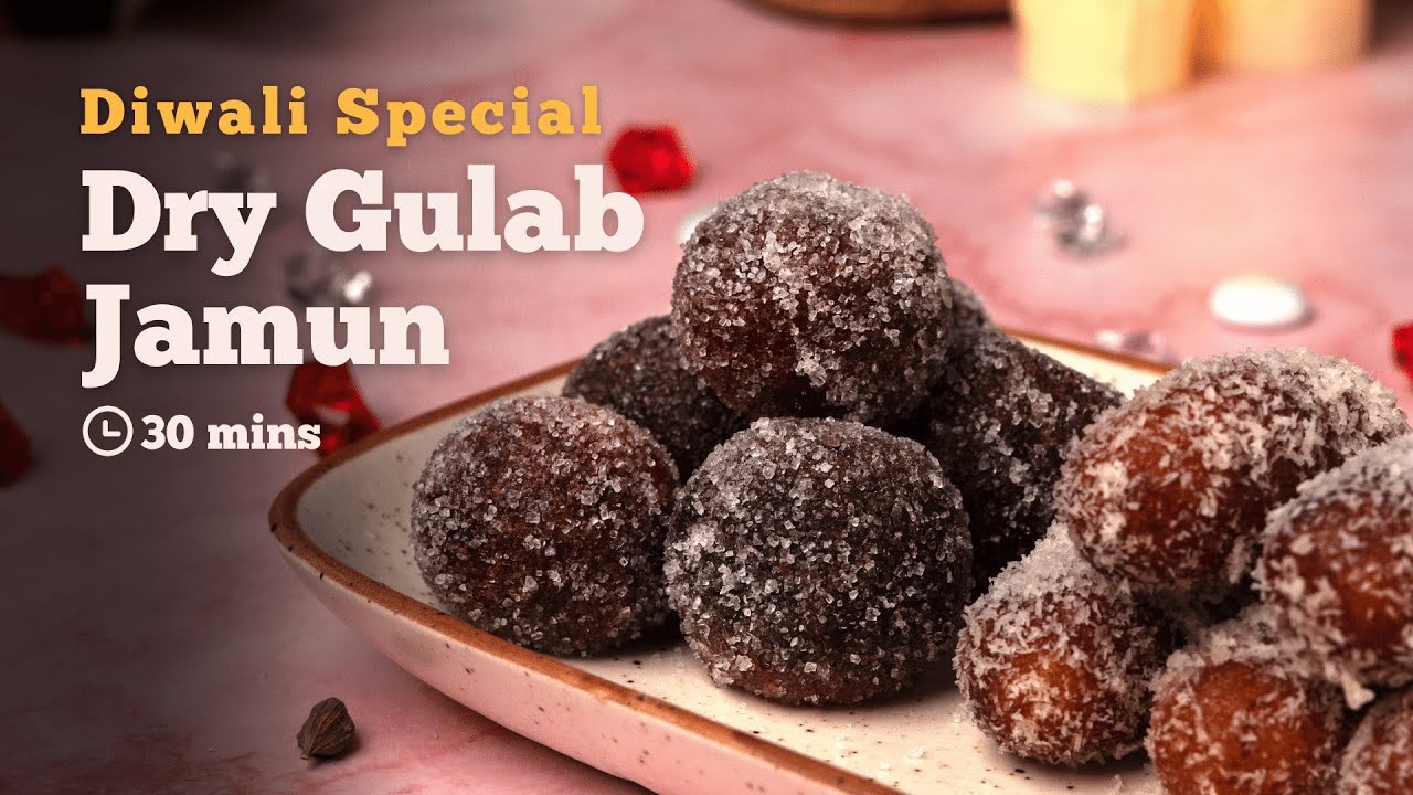 Dry Gulab Jamun  Diwali Special  Festive Recipes  Indian Sweets  Cookd