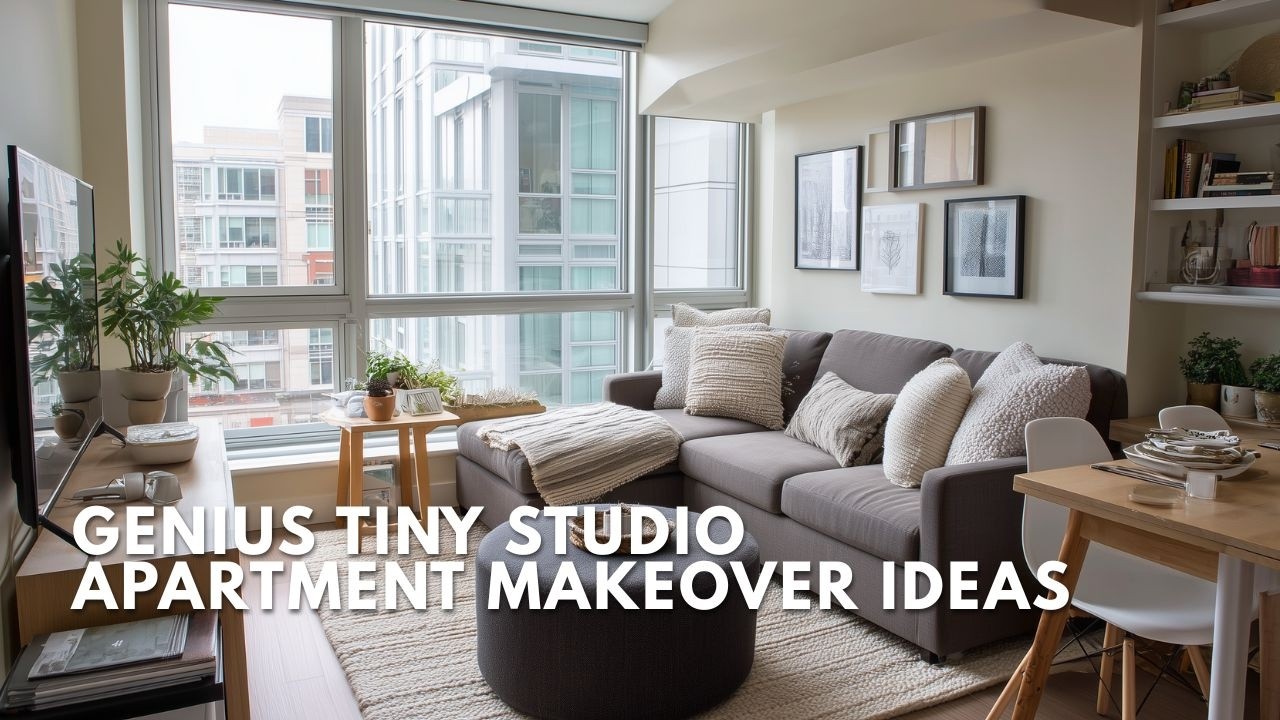 Genius Tiny Studio Apartment Makeover Ideas for Small Spaces - YouTube