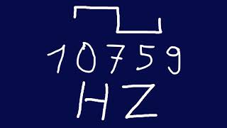 10759 hz square