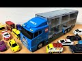 【TOMICA】 toy Convoy trackお片付けコンボイからくるまがとびだすよ
