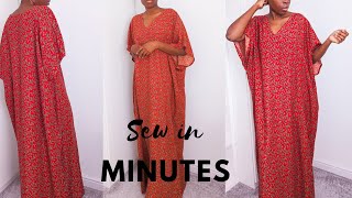 Sew a Kaftan in Minutes! Quick and Easy Tutorial