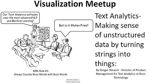 Making sense of unstructured data by turning strings into things