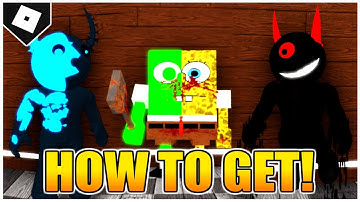 How to get BLUE FLAMED DEVIL, TOXIC SPONGY AND CRIMSON EYE BADGES in CUSTOM PIGGY SHOWCASE! [ROBLOX]