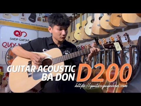 Guitar Acoustic Ba Đờn D200 | Shop Guitar Quy Nhơn