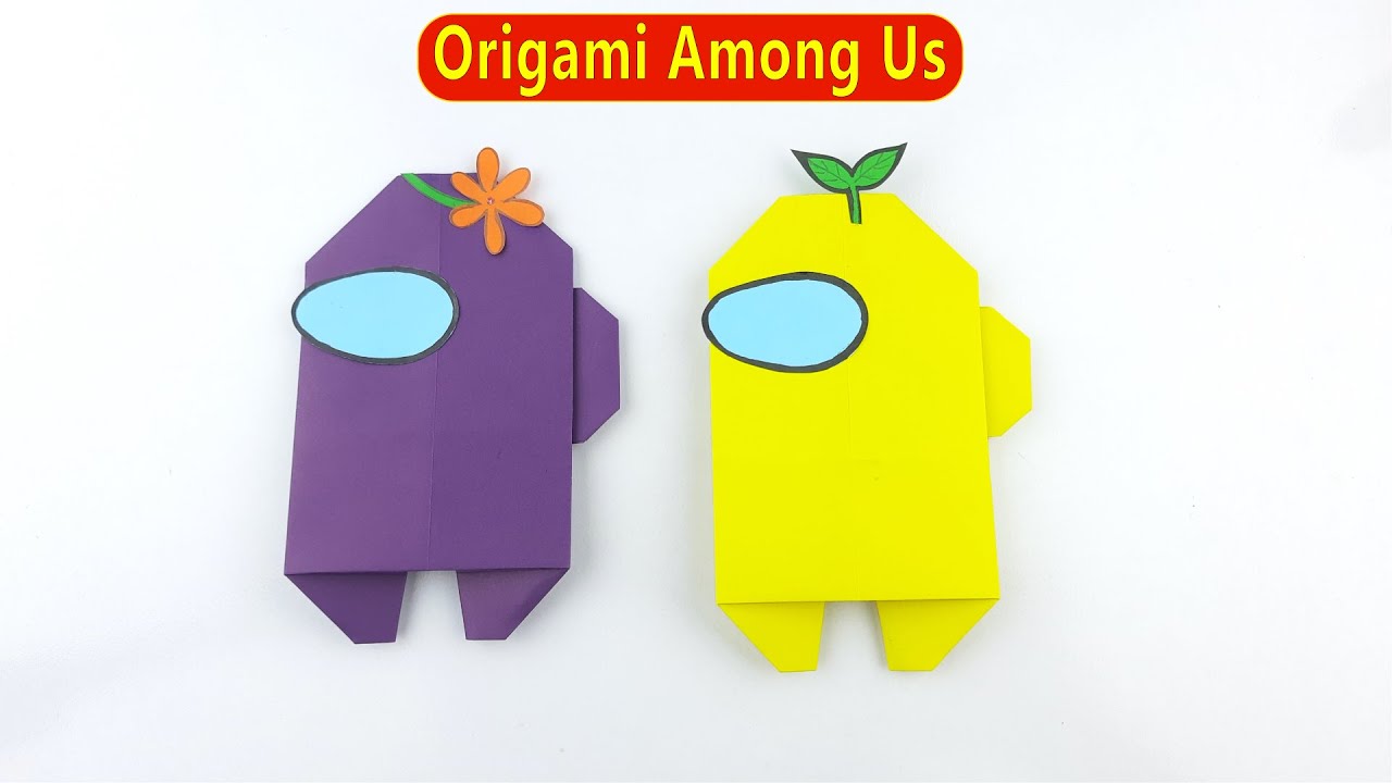 How to Make an Origami Among Us Character 🚀 | Easy Paper Craft