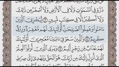 سورة سبا الصفحة 428 الشيخ محمد صديق المنشاوي