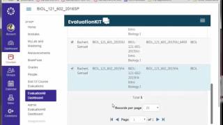 Download End of Course Evaluations from EvaluationKit