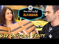 Sewing Ferrari Daytona style seat inserts - Ferrari engined Alfa 105 Alfarrari build part 179