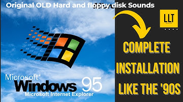 Complete Windows 95 installation + Original Hard and floppy Sounds #dos #retro #windows #oldisgold