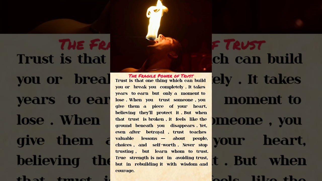 The Fragile Power of Trust  | learn English  |Improve Your English Fluency 