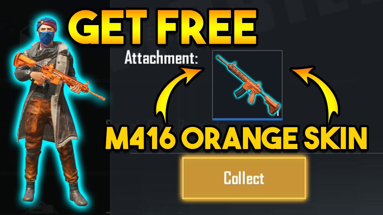 Get Free M416 Skin in PUBG Mobile 100% Working Redeem Code to Get