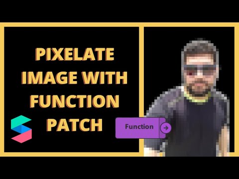 How to use function patch to create a pixelated image. Spark AR Tutorial.