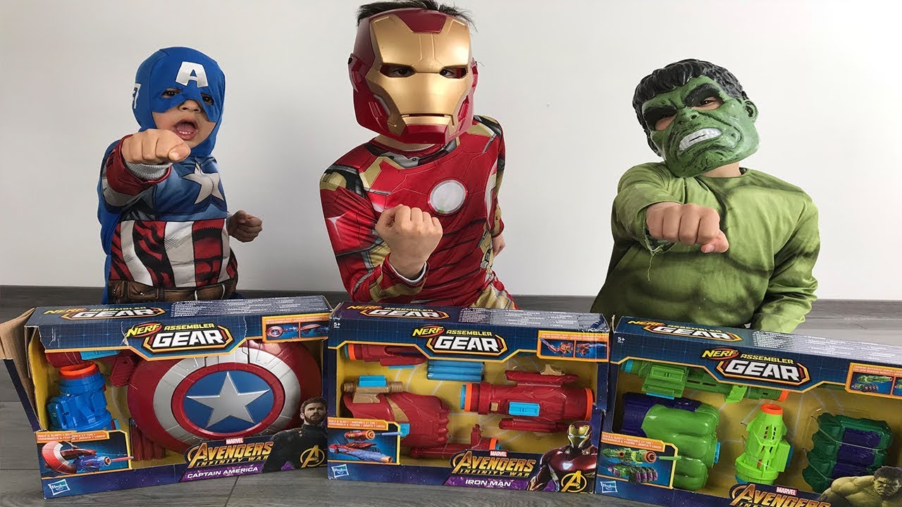 JOUETS NERF AVENGERS INFINITY WAR - UNBOXING NERF TOYS - StudioSurpriseToys
