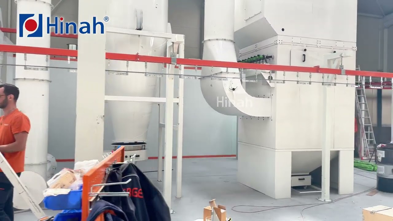 Automatic powder coating line pp cyclone coating booth