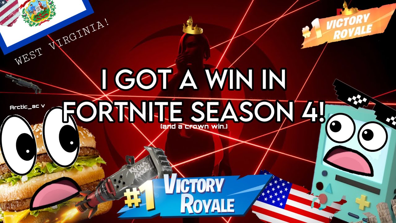 I GOT A WIN IN FORTNITE SEASON 4! - YouTube