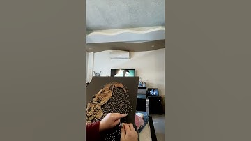 String art timelapse lions