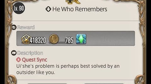 [PC] FFXIV 7.0 - CURRENT20 - He Who Remembers (Lv90)