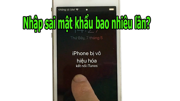 Cách xử lý khi iphone 5 bị vô hiệu hoá