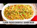 Super Healthy! Chickpea &amp; Quinoa Salad | Packed with Flavors &amp; Easy to Make