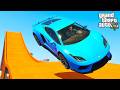 ULTIMATE STUNT: Franklin Conquers the Deadliest Mega Ramp in GTA 5!
