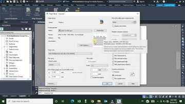 How to set paper size and scale for printing in AutoCAD using page setup manager