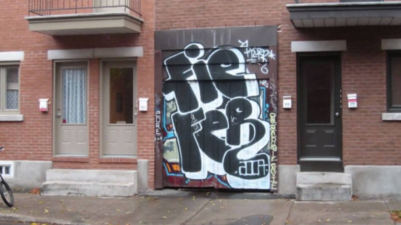 MONTREAL GRAFFITI BOMBING THROW UP 2