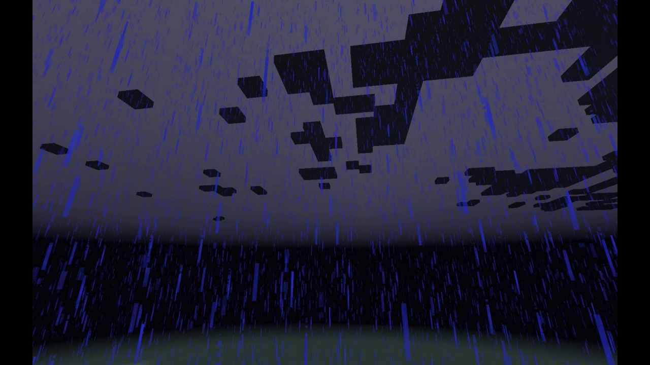 Minecraft Rain and Thunder! 1 HOUR! SLEEP RAIN! - YouTube