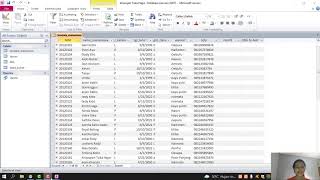 Project UAS merancang Basis Data menggunakan Microsoft access  Tabel Mahasiswa