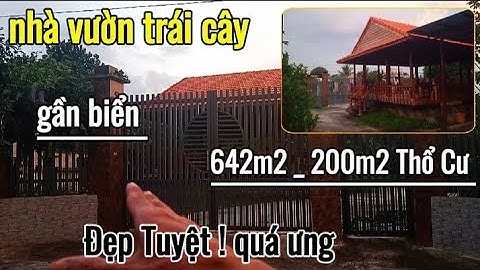 Nhà Gỗ ngói vườn trái cây đủ loại Tiểu Cảnh Khu Dân Cư Viu núi / 641m2 _ 200m2 Thổ Cư#nhavuon#nhadat
