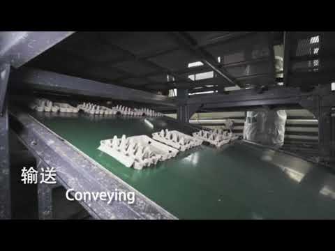 Egg cartons production line_automatic hot press system