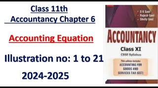 D.K. Goel Class 11 Accountancy   Chapter 6 | Accounting Equation All Illustration 1-21 Explanation screenshot 5