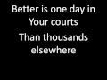 Better is One Day Kutless with Lyrics