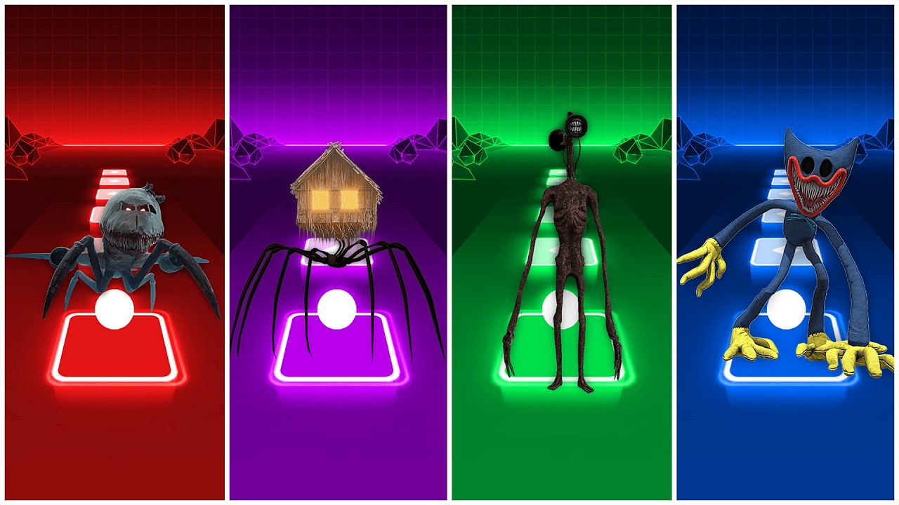 Infected Sky 🆚 House Head 🆚 Siren head 🆚 Huggy Wuggy | Coffin Dance cover!