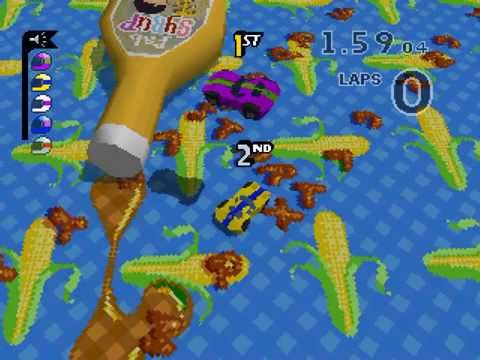 Micro Machines V3 Walkthrough/Gameplay PSone HD