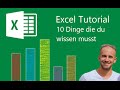 Excel - 10 Basics vor deiner Bewerbung