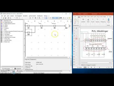 PLS innføring Del 1. Ladder diagram programmering.