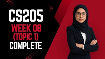 CS205 Short Lectures | CS205 Week 8 | CS205 Topic 1 | CS205 Information Security | CS205 VU