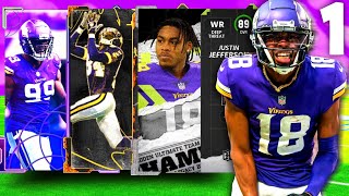 VIKINGS THEME TEAM DEBUT!! JUSTIN JEFFERSON, RANDY MOSS + MORE!! [MADDEN 23]
