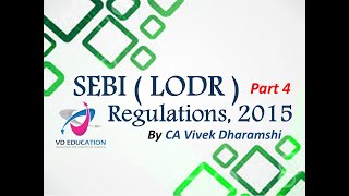 SEBI (LODR) Regulations, 2015 I Part 4 I Reg. 31 - 48 I