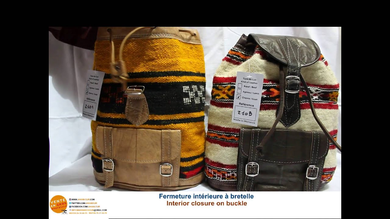 Sac à dos bohème pour femme kilim en cuir sac - Canada