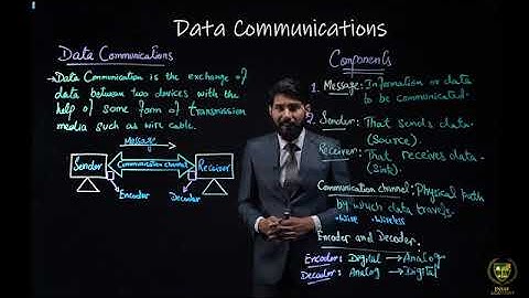 3.1  Components of Data Communication -  Data Communications  - Computer Science  11th